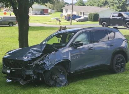 Driver taken to hospital after collision in Wolf Township